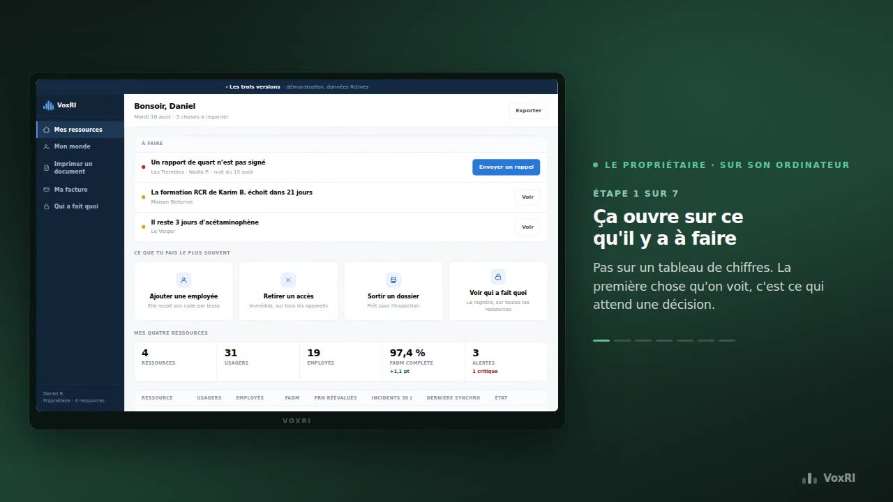La console, pour gérer